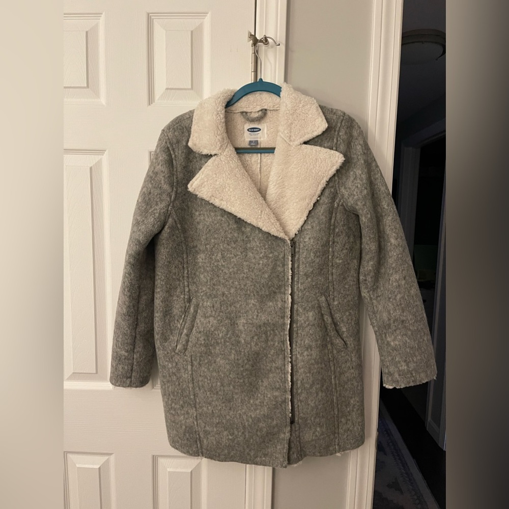 Old Navy Jacket - Grey Cozy Winter Jacket - Color: Gray - Size: S Petite